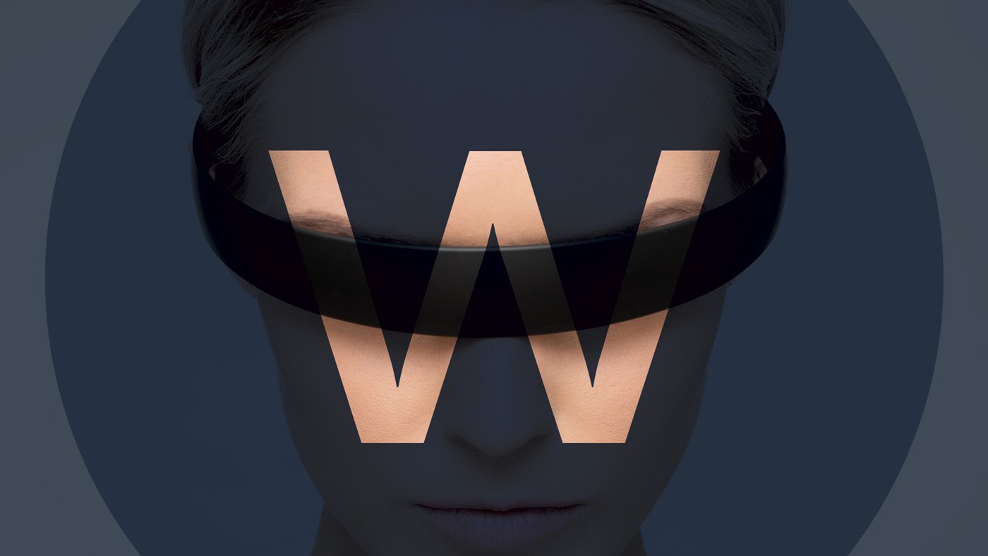 The Watb logo wrapped around a persons eyes