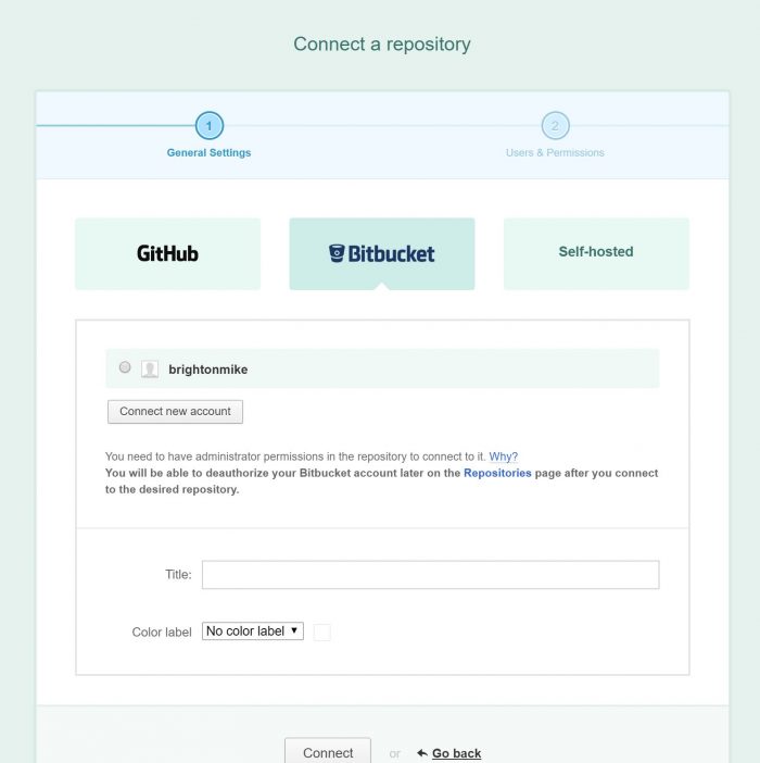 Connect Repo to Deploybot