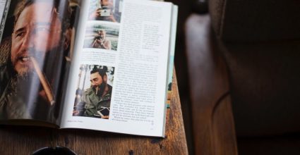 A Magazine on a coffee table