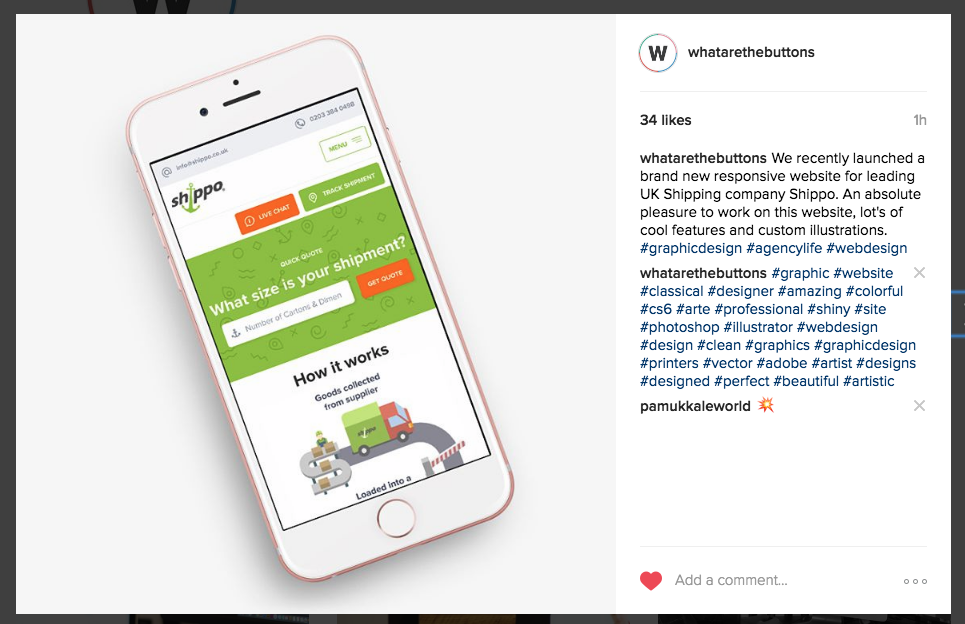 Watb Instagram example