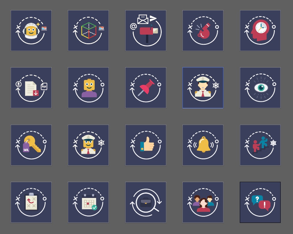 Inspect and Adapt Icons