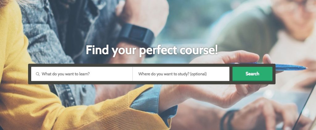 Screenshot of hotcourses.com